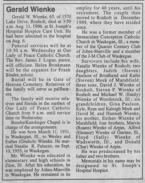 MarshfieldNewHerald Obituary: The Final Chapter? - zi6mph9