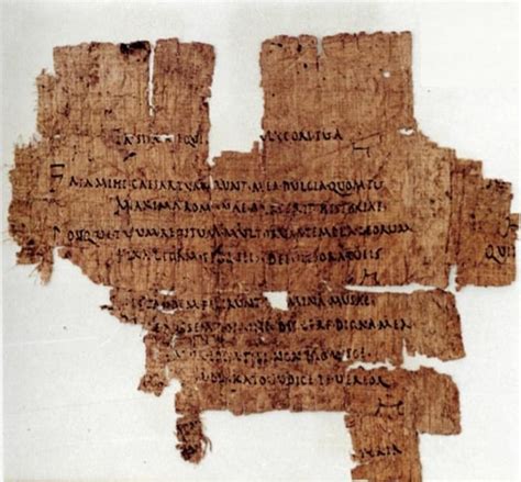 Quite Possibly The Earliest Latin Manuscript Elegiacs By Gallus