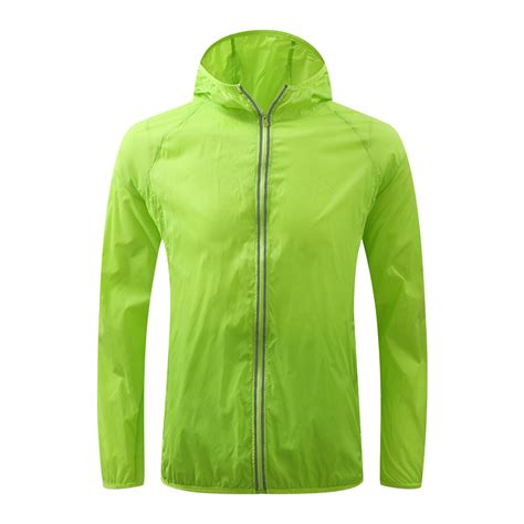 Huaai Men S Womens Lightweight Rain Jacket Solid Rain Jacket Outdoor