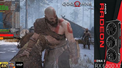 God Of War Ultra Settings 4k Rx 6900 Xt Ryzen 7 5800x Youtube