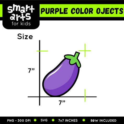 Purple Color Objects Clip Art – Educational Clip Arts