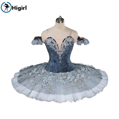 Free Shipping Gray Sleeping Beauty Professional Classical Ballet Tutu