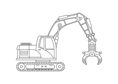 Hand Gezeichnet Vektor Illustration Farbe Kinder Konstruktion