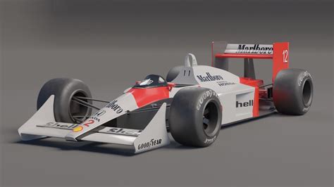 Mclaren Mp44 F1 Car Ayrton Senna Car 3d Model Cgtrader