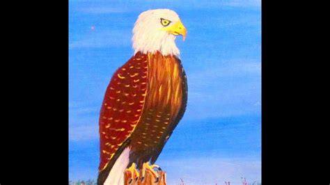 How To Paint An Easy Eagle With Acrylic Paint For Beginners Full