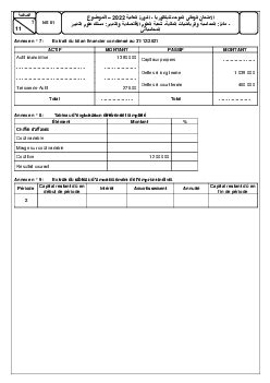 Examen Comptabilit Bac Sgc Session Normale Sujet Alloschool