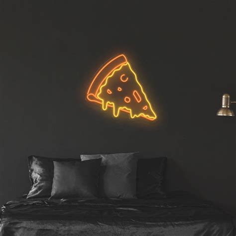 Pizza Slice Neon Sign Binary Box Binary Box