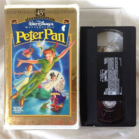 Walt Disney Masterpiece Peter Pan Vhs Th Anniversary Edition