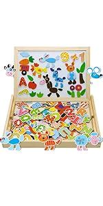 Uping Puzzles En Bois Magn Tique Pi Ces Tableau Double Face