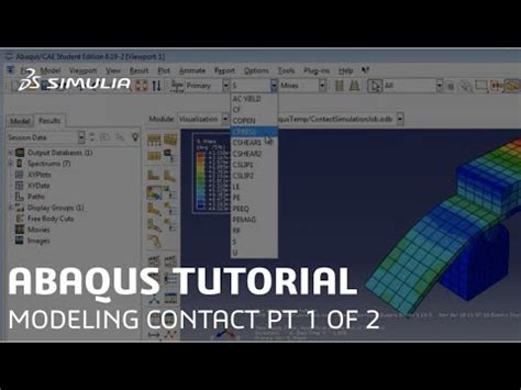 Simulia How To Tutorial For Abaqus Modeling Contact Using Contact