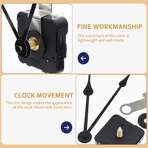 1 Set Metal Replace Clock Parts Clock Mechanism Kit Clock Movements Set