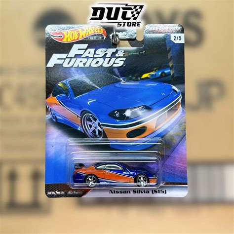 ducstore Xe mô hình GBW76 Hot Wheels Premium Nissan Silvia S15 Fast