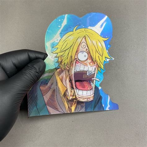 Other One Piece Luffy Zoro Sanji 3d Lenticular Motion Car Sticker