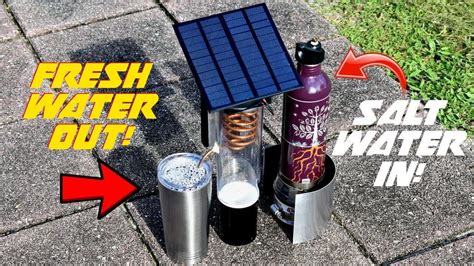 Turn Salt Water Into Fresh Solar Cooled Desalinator Youtube