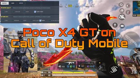 Call Of Duty Mobile On Poco X4 GT Battle Royal FPP Mode Very High