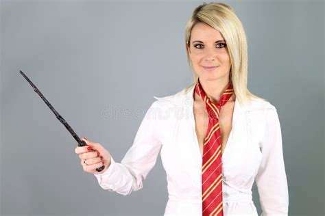 Beautiful Blonde Witch Stock Photo Image Of Magic Breast