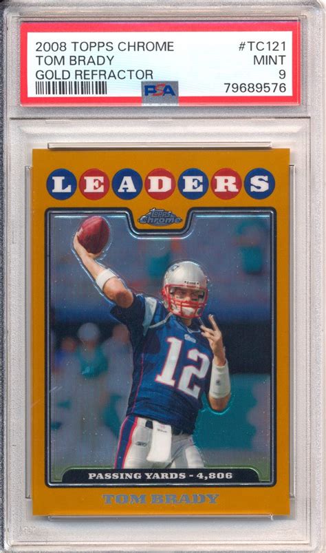 Topps Chrome Tc Tom Brady Gold Refractor Psa Flickr