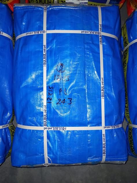 Waterproof Polyethylene HDPE SILVER BLUE 170GSM HDPE Tarpaulin For