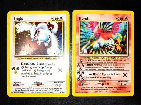Pokémon Tcg Vintage Set Lugia Neo Genesis And Ho Oh Neo Revelation