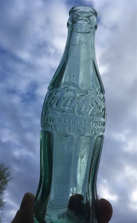 Vintage Green Glass Coca Cola Bottle Antique Coke Bottle Marked Niagara Falls Ny