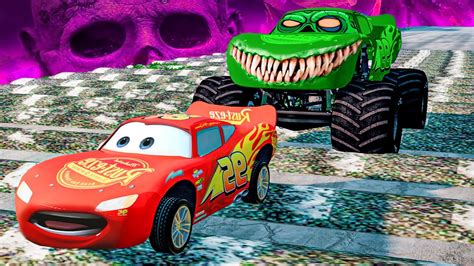 Lightning Mcqueen Vs Zombie Lightning Mcqueen Vs Many Speed Bump