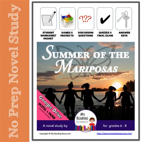 Summer of the Mariposas Novel Study - My Reading Resources