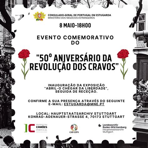 Evento Anivers Rio Da Revolu O Dos Cravos De Maio Quarta