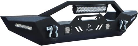 Buy Luywte Black Texture Steel Front And Rear Bumper Wwinch Plateandled