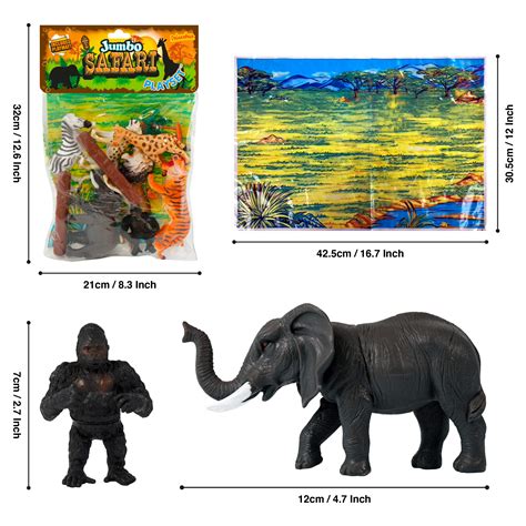 Buy Jumbo Playset Safari Animals From Deluxebase Large Animal