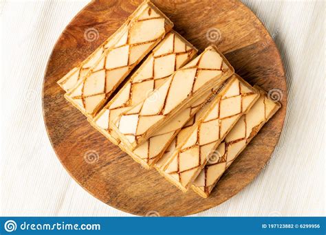 Sfogliatine Glassate Italian Puff Pastry Biscuits Closeup Stock Photo