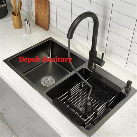 Jual Sink Bak Cuci Piring Kitchen Sink Hitam Black Hm Isan Onan