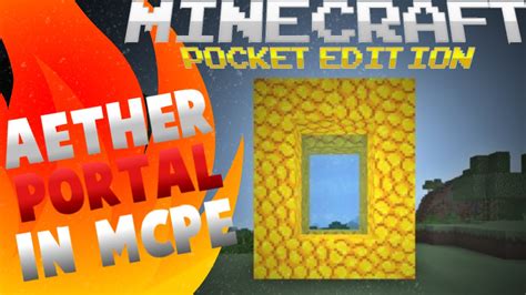 156 How To Make The Aether Portal In Minecraft Pe Pocket Edition