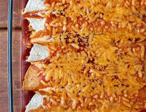 Easy Chicken And Bean Enchiladas Emily Bites