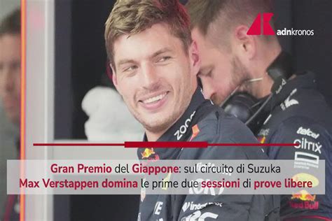 F1 Gp Giappone Verstappen il più veloce nelle libere seriea24 it