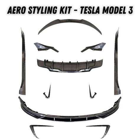 Aero Styling Kit Tesla Model 3 Autohobby