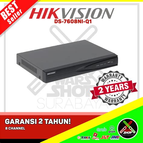 Jual NVR Hikvision 8 Channel DS 7608NI Q1 Shopee Indonesia