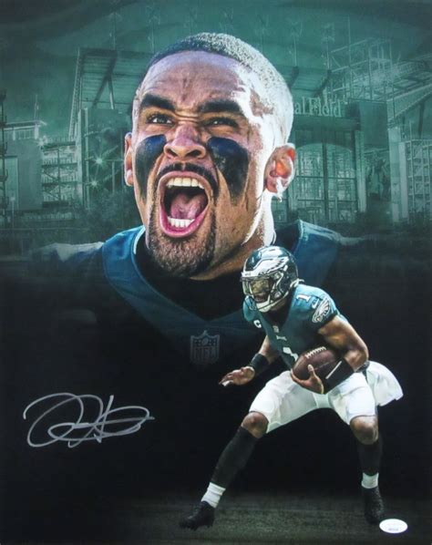 Jalen Hurts Signed Eagles 16x20 Photo Jsa Pristine Auction