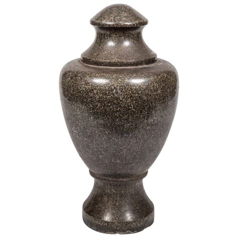 19th Century Solid Granite Stone Grand Tour Style Decorative Vase at