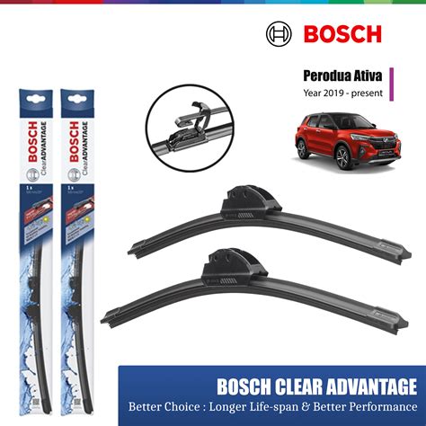 Perodua Ativa 2019 Present Bosch Windshield Wiper Set 2214 Auto2u