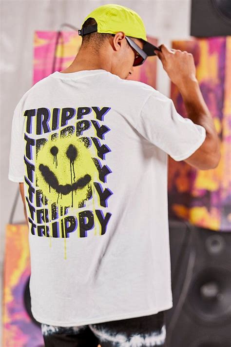 Oversized Trippy Graffiti Graphic Graphic T Shirt Streetwear Tshirt