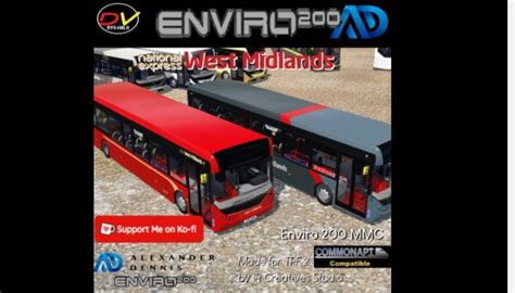 ADL Enviro 200 MMC National Express West Midlands Pack Transport