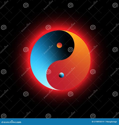 Black And Blue Yin Yang