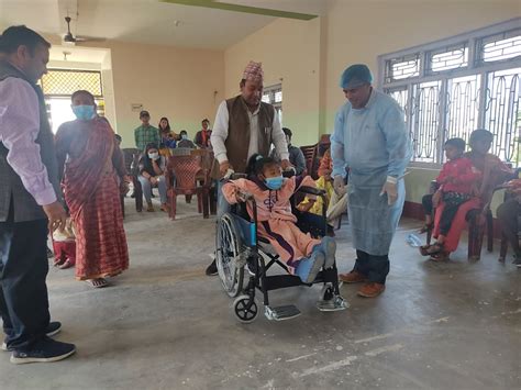 अपाङ्गता भएका बालबालिकाहरुको लागि स्वास्थ्य परिक्षण शिविर