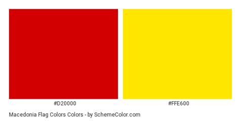 Macedonia Flag Colors » Country Flags » SchemeColor.com