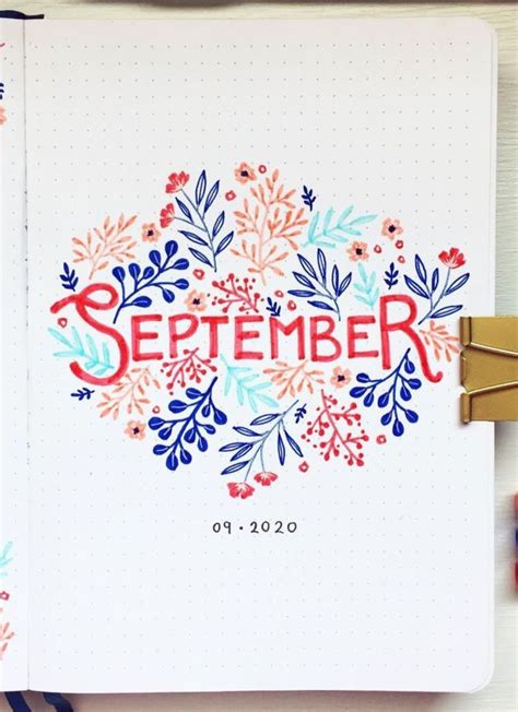 Beautiful Fall Autumn September Bullet Journal Cover Ideas The