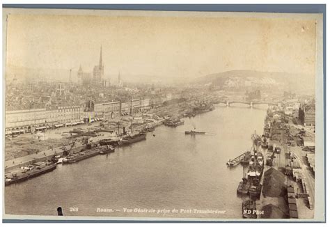 ND France Rouen Vue générale prise du Pont Transbordeur von