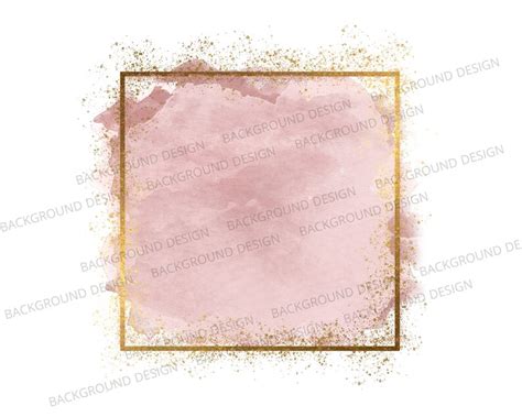 Logo Background Png Pink Brush Stroke Png Blush Pink Frame Etsy