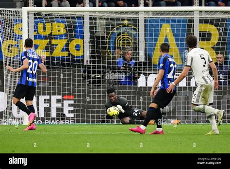 Andr Onana Fc Inter W Hrend Des Italienischen Pokals Coppa Italia