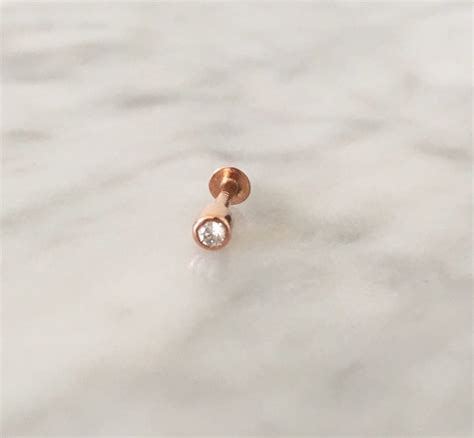 K Rose Gold Diamond Nose Stud Sampat Jewellers Inc