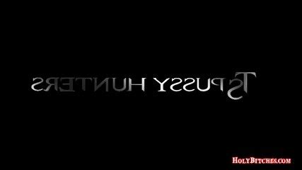 Tattooed Babe Gets Fucked By A Shemale